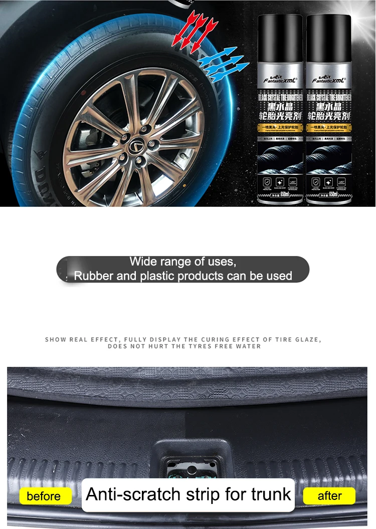 High Effective Tyre Shine Polish/Car Wash Tire Shine