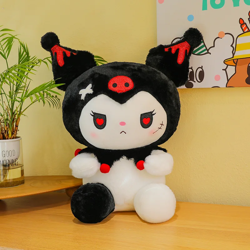 25cm Cute Demon Kulomi Doll Throw Pillow Wholesale Plush Melody Toy Stuffed Animals Plushie Pillow Scissors Doll