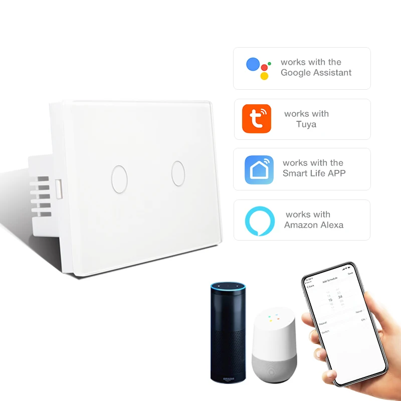 Larkkey Tuya Smart Life electrical equipment home electric lcd switch