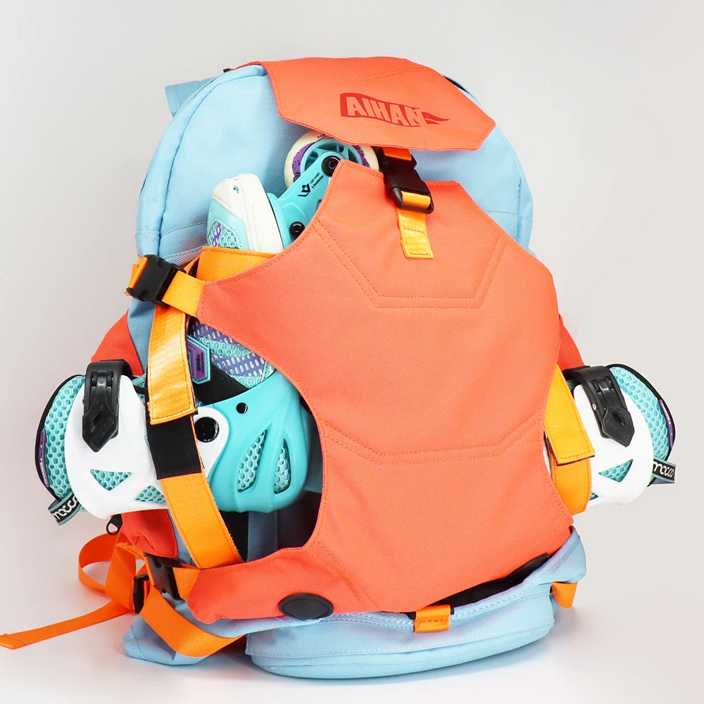 Backpack for Roller Skates Inline Skating Shoes Boots Carrier Storage Bag for Men Women