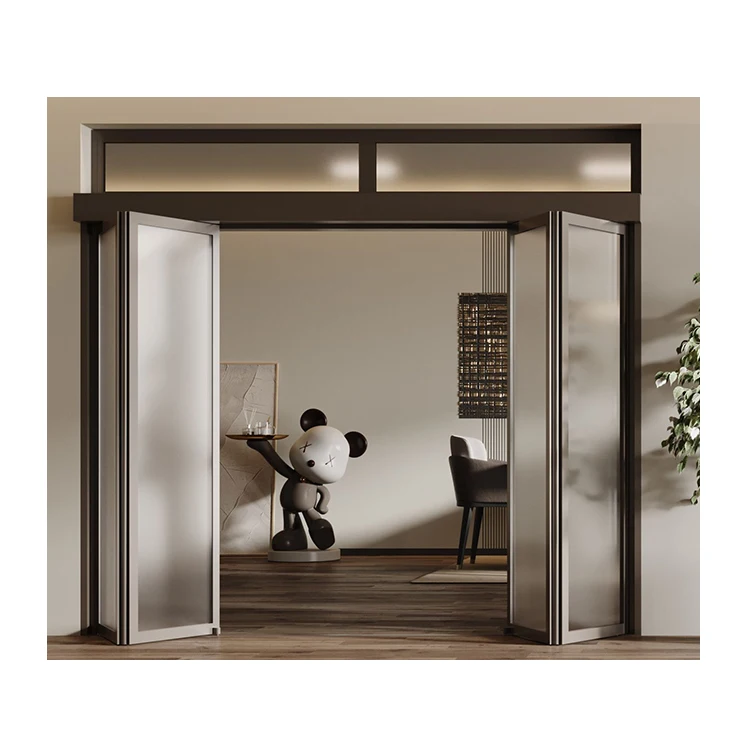 Special sale Folding doors with portable soundproof balconies double glazed doors and Windows