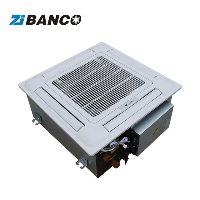 HVAC Chilled Water Duct Fan Coil Units, Ceiling Cassette Fan Coil Unit, CE Cassette Type Drain Pump Fan Coil Unit