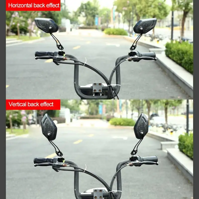 Clear Road Bicycle Mirror 360 Degree Rotation Adjustable Handle Bar Mirrors Bike Mirror For Cruiser Chopper Scooter