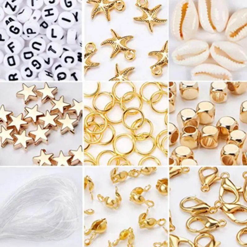 4500pcs 6mm Flat Round Polymer Clay Beads DIY Craft Kit with Pendant Clay Beads for Jewelry Making