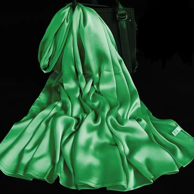 wholesale 2022 High Quality  90x180cm shawl Plain Islamic Scarf Hijab Women silk long scarves