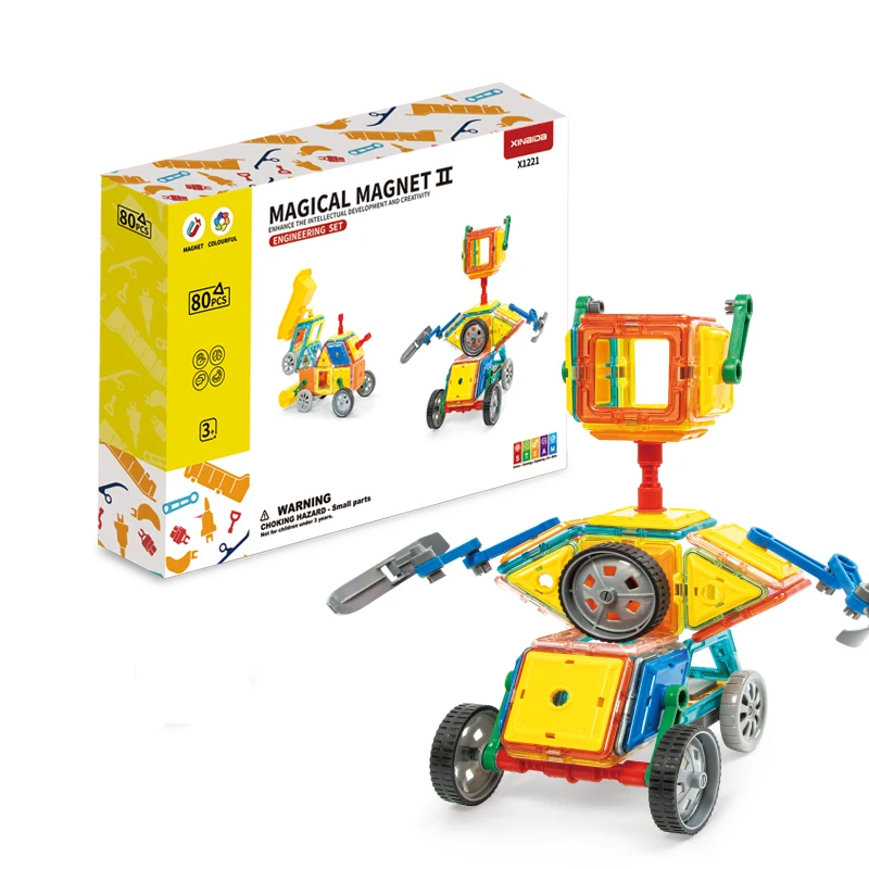 STEM Educational Construction Kit 3D car and auto Magnetic Toys Magnetic Stem Toys Birthday Gift