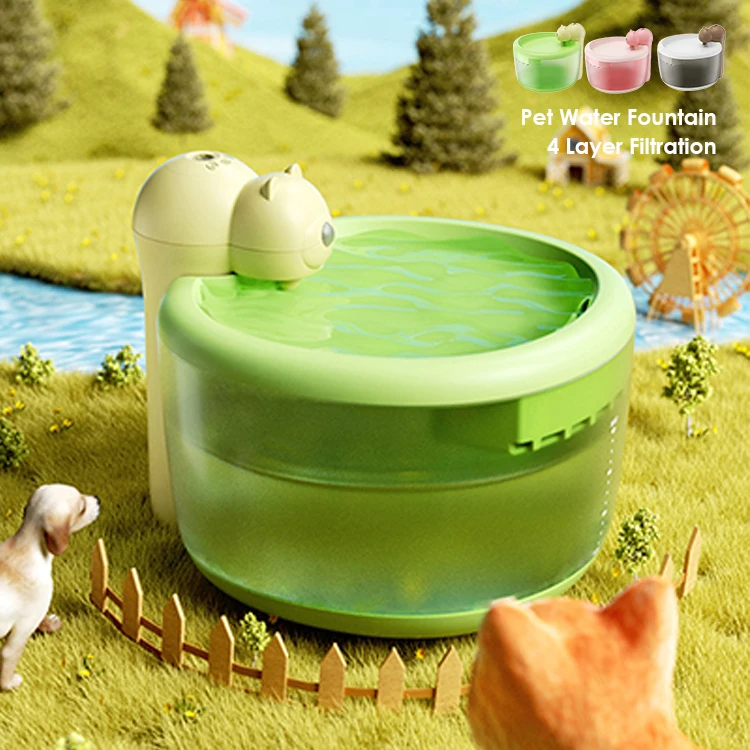 Petnessgo 2.2L Cat Water Fountain Wireless Manufacturer Private Label Small Animal Dog Feeder Filter Water Drinking Fountain Pet