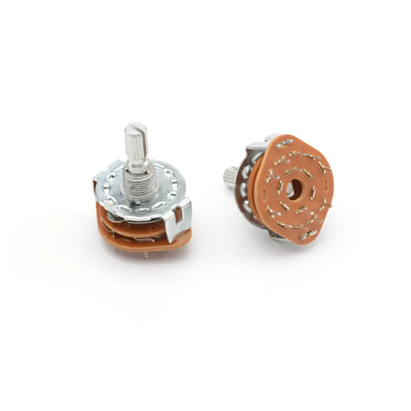 22mm double pole 5 position vertical  rotary switch
