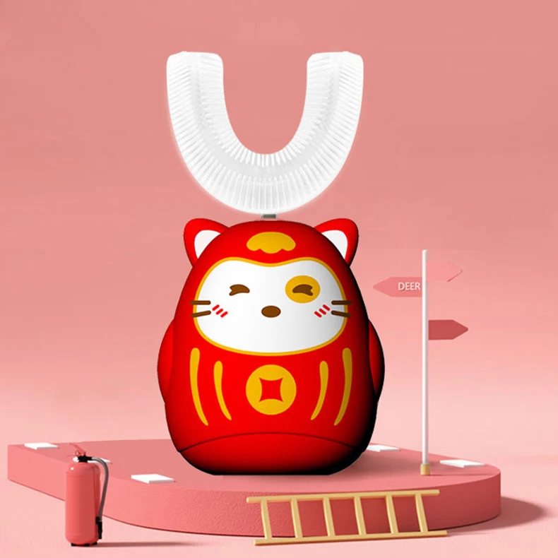 
 2021 45 Seconds Trend Ultrasonic Kids Silicone Tooth Brush Low Noise Sonic Electric Toothbrush  