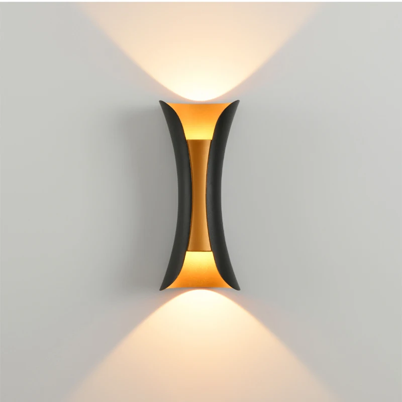 Small waist retro creative outdoor garden fence walkway background decorative lamp home living room bedroom led wall lamp