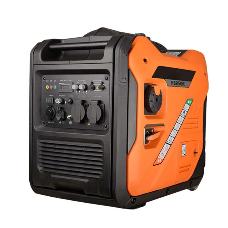 China Factory Price 5kw 5kva Portable Camping Silent Gasoline Inverter Generator