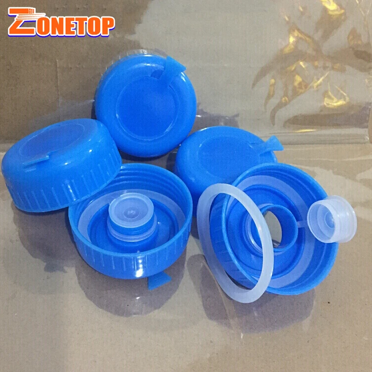 Free Sample Reusable Non Spill 55mm Lid 7.5 Liter 12L 15L 18 Litre 19L 20 Ltr 5 Gallon Plastic Mineral Water Bottle Cap For Sale