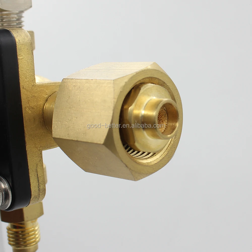 BA10653 горячая Распродажа полностью латунный квадратный два датчика Co2 /N2 Регулятор