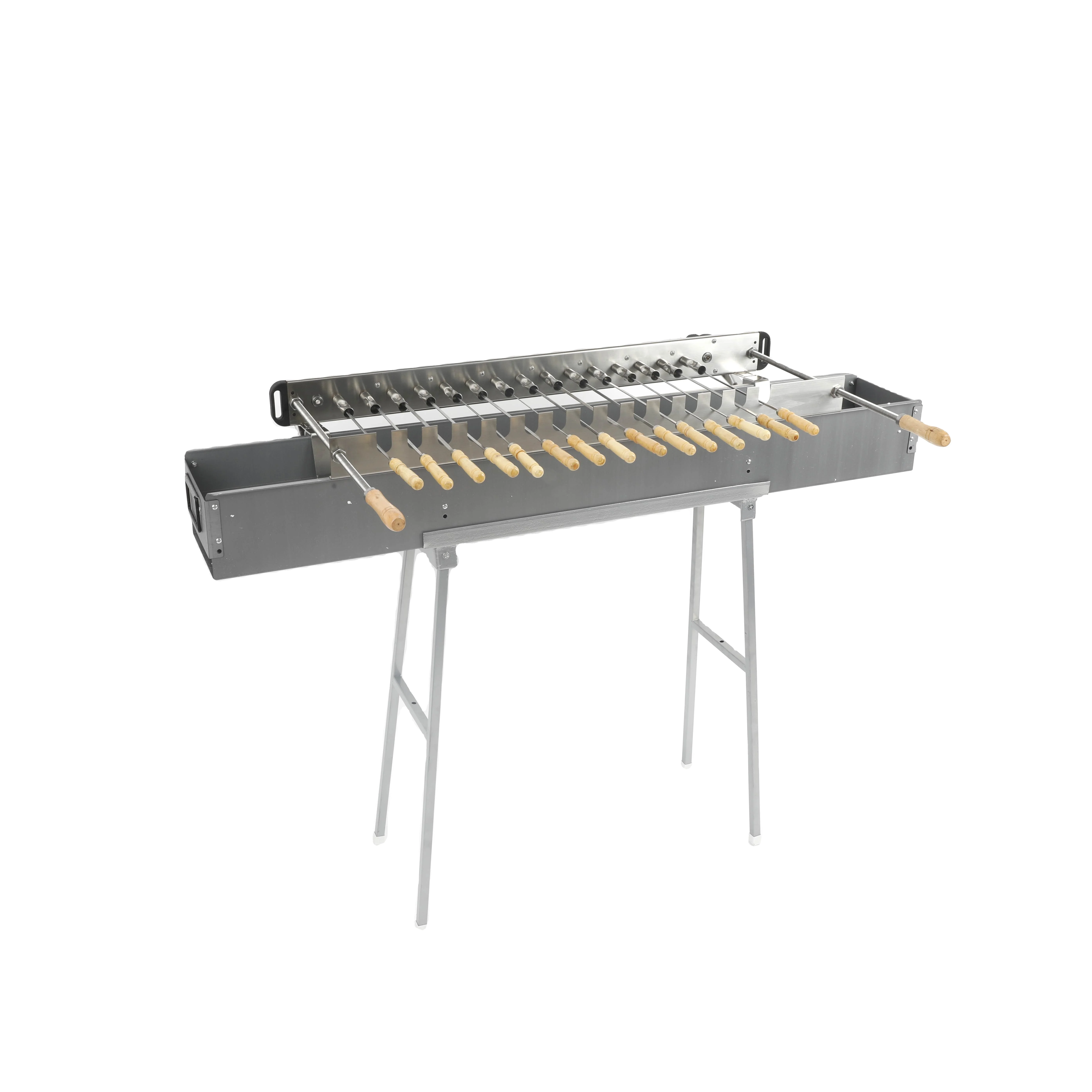 Cheap High Quality Charcoal Grill Cyprus Auto Rotating Commercial Charcoal Barbecue Portable Spit Roasters rotate bbq grills