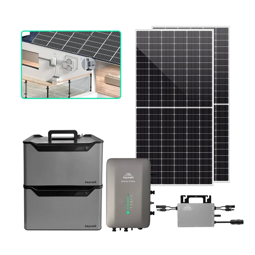All-in-One Balcony Solar Solution Smart Micro Inverter system Compact Solar Power Station with stackable LiFePO4 battery