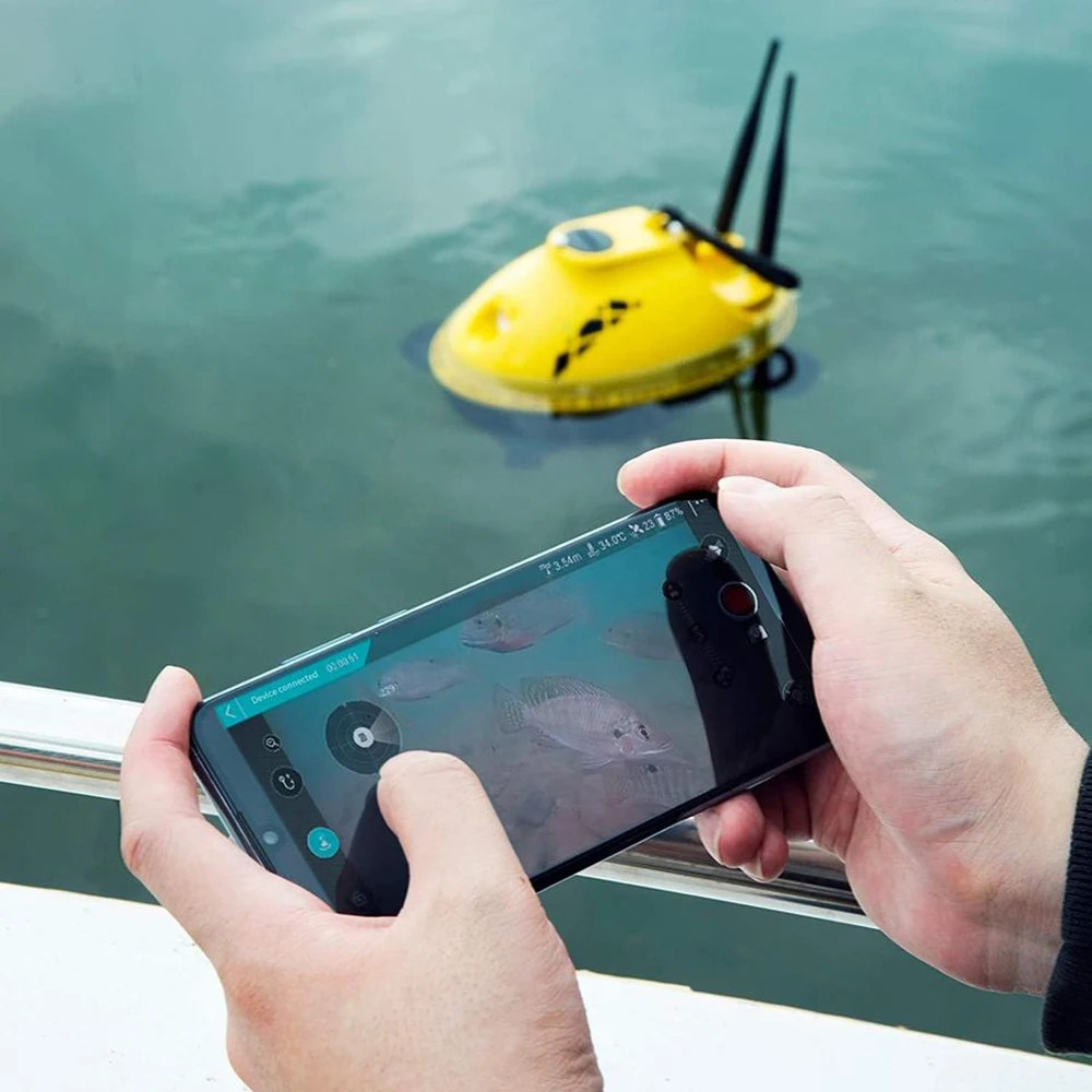 Chasing F1 Pro Underwater ROV Drone with 4K Camera 256G GPS Fish Finder 4 Axis Propeller Removable Battery Diving Equipment