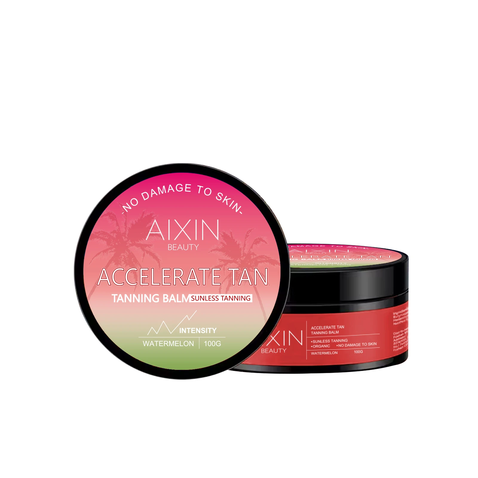 AiXin Private Label Natural Tanning Gel Sunbed lotion Intensifying tanning Accelerator Cream watermelon tanning cream
