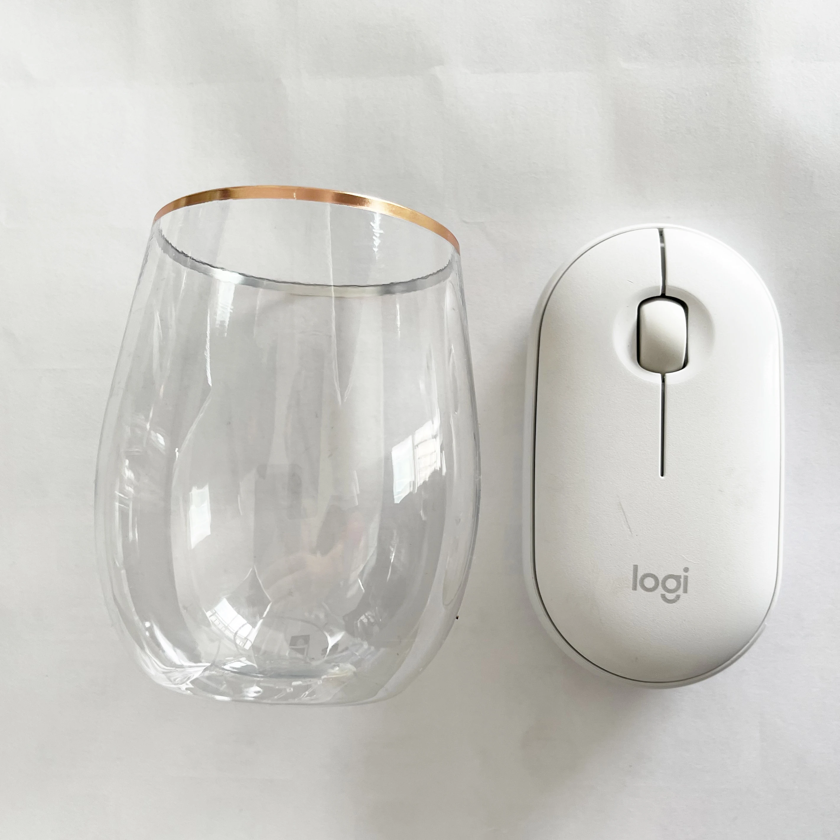 12oz Gold rim PET Plastic Unbreakable Stemless Wine Glass Champagne whisky cups