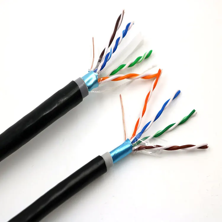 Прямая покупка Китай Waterpoof Высокая витая 4 Пара Открытый кабель Cat6 1000Ft