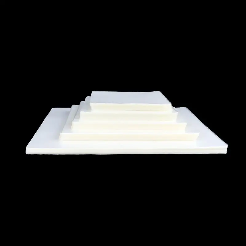 Thick Glossy Transparent PET+EVA Hot Lamination Pouch Film 100 Micron Soft 4.3*6.3 Inch 110*160mm Industrial Packaging