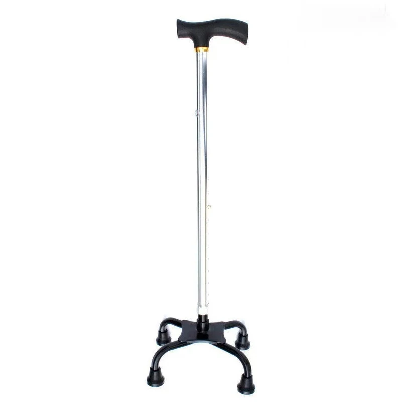 Four leg antiskid crutches and stable retractable walking aid walking stick for elderly