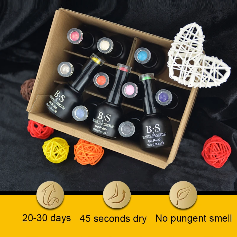 Wholesale UV Gel Nail Polish Professional Kit Sugar Per 10ML Gel Polish 120 Colors