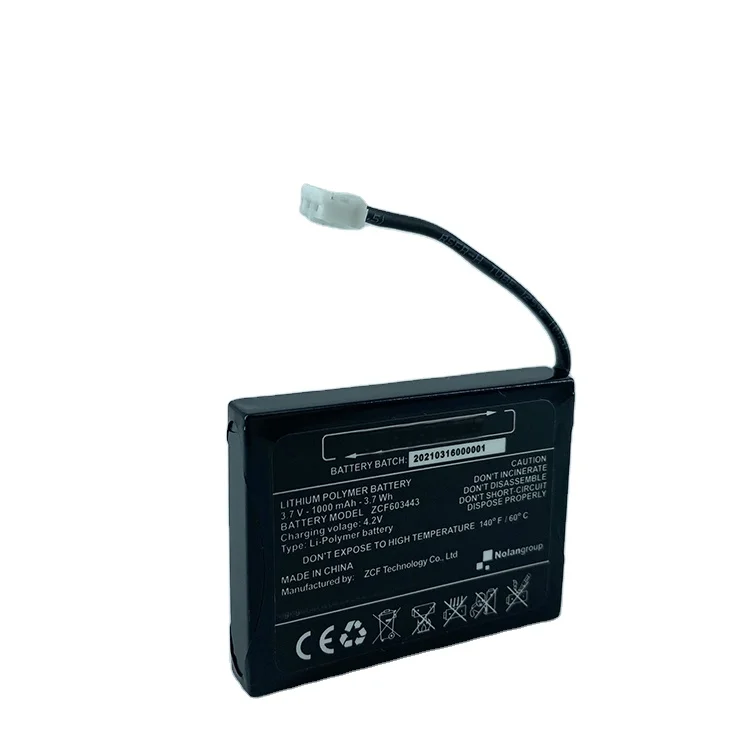 KC Certified Lithium Polymer Rechargeable Battery 603443 1000mAh 3.7V Battery Pack