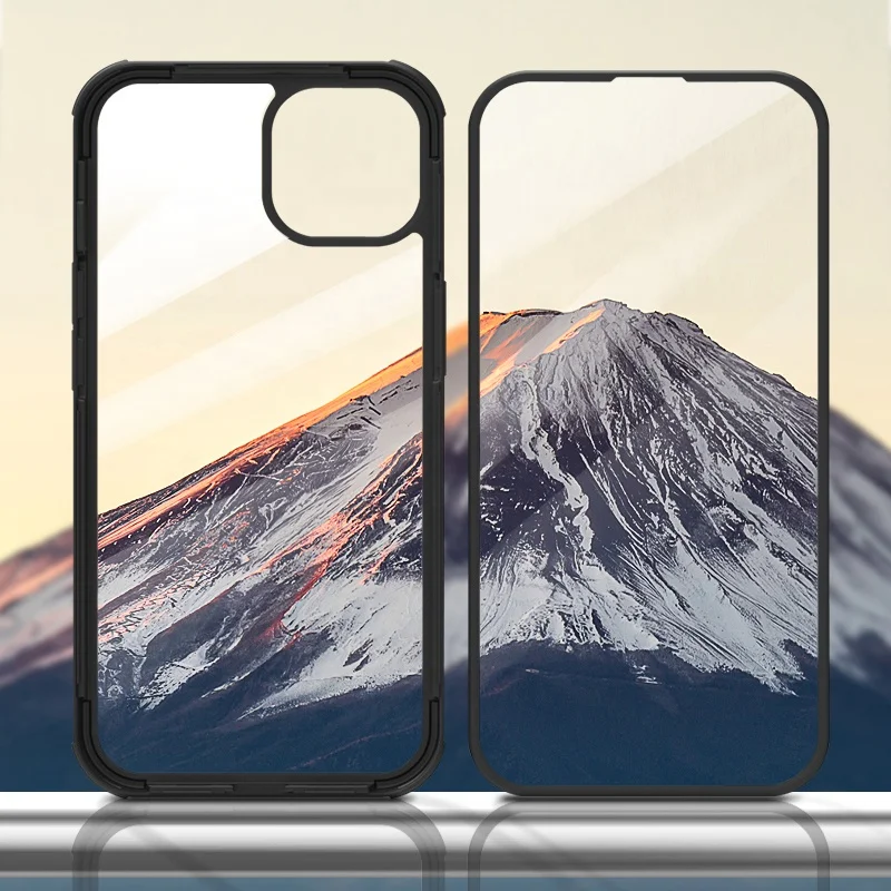 2022 high quality tpu phone case tempered glass clear phone case for iphones
