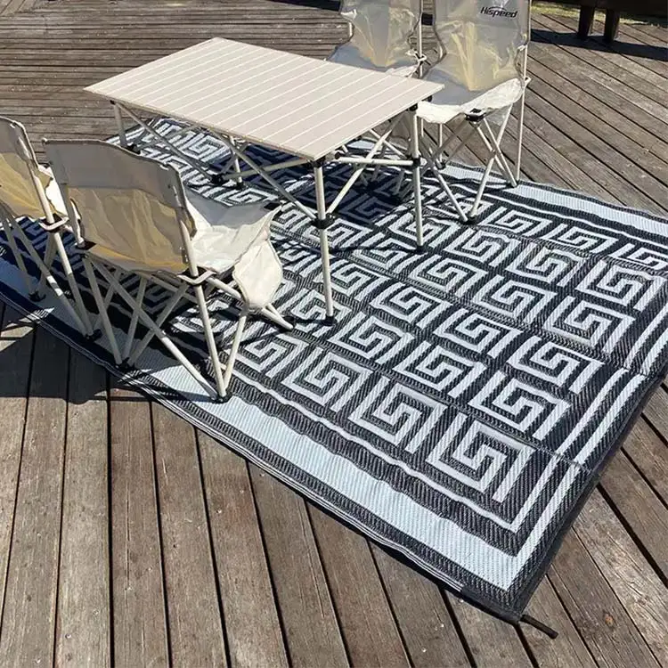 Vintage large indoor outdoor rug outdoor decorations for patio, balcony