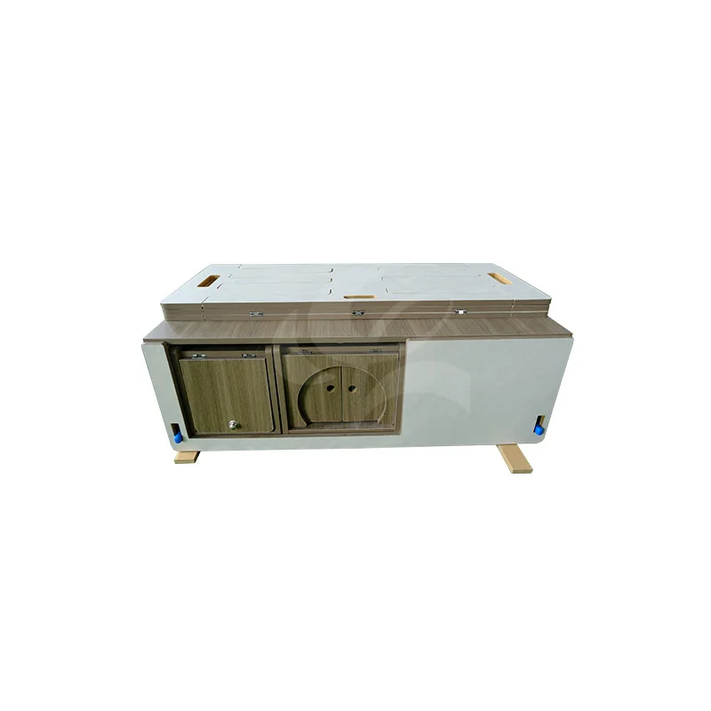 Lightweight wooden camping box with function of storage cooking sleeping to make your SUV MPV MINI-VAN into a camper van quickly
