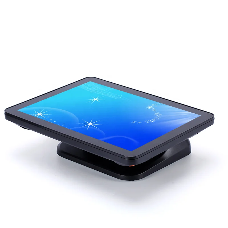 Factory direct sale 15 inch one-piece foldable aluminum alloy base touch screen Pos system cash register