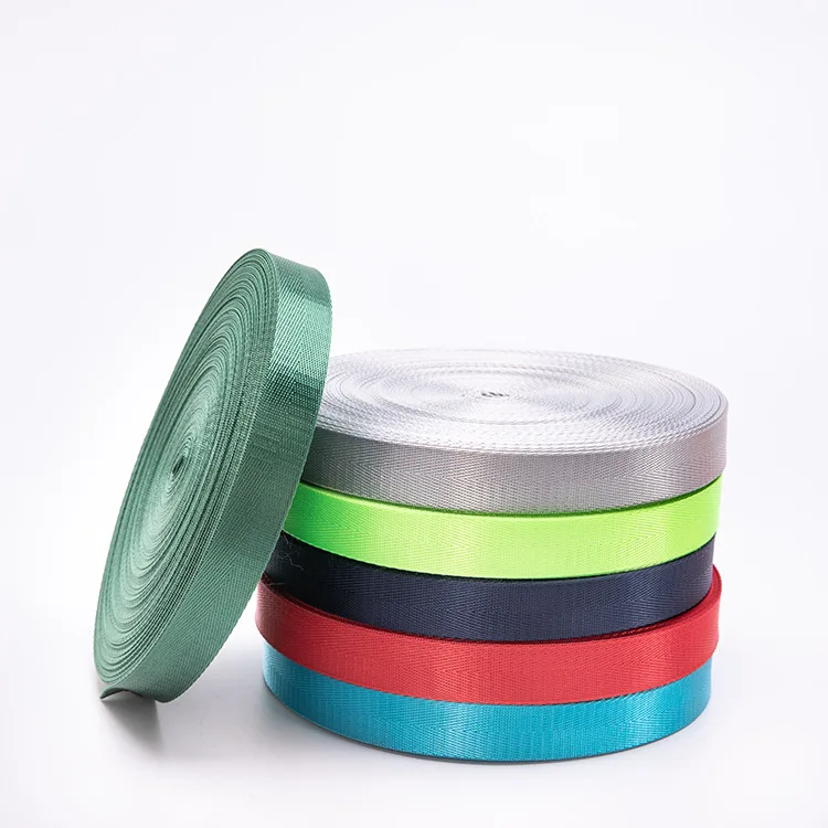 Custom Printed Automatic Hot Cut Nylon Webbing Ribbon 1.5 Inch Herringbone Nylon Webbing Strap For Steap