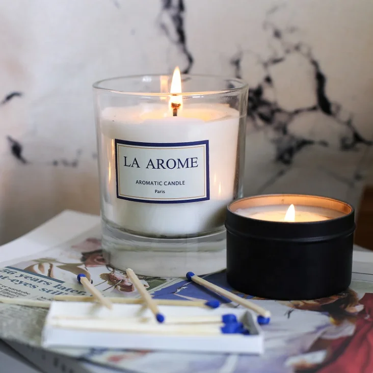 7 унций 10 унций домашний Декор современный уникальный пустой роскошный цветной стеклянный подсвечник на заказ с деревянной металлической крышкой