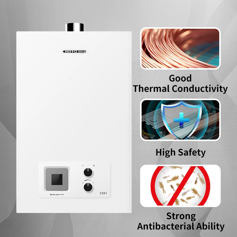 10L 12L Gas water heater household constant temperature natural liquefied gas High Performance strong discharge balance type