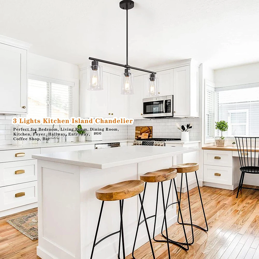 Professional black for kitchen island bedroom pendant light with CE certificate