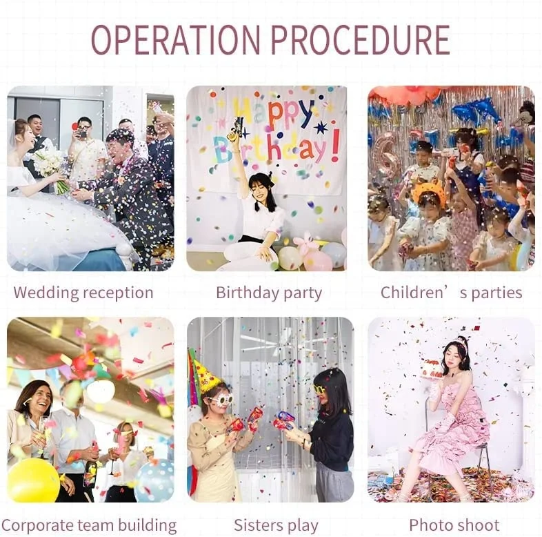 Праздничный фейерверк, новый крутой пистолет в Форме Конфетти, ручной фейерверк на день рождения, креативные надувные фейерверки, игрушки