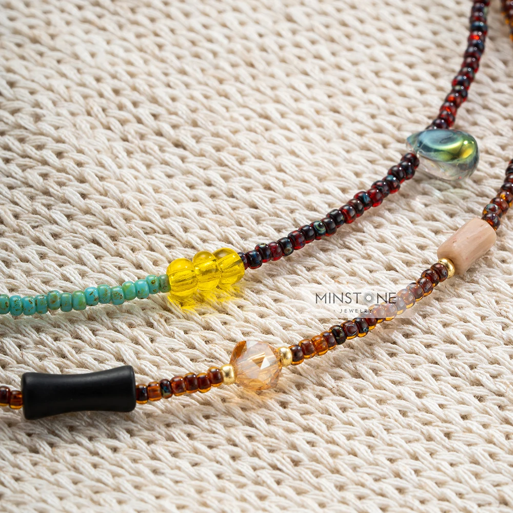 High Quality Natural Stone Necklace Sets Customized  Necklace Stainless Steel Necklace For Women