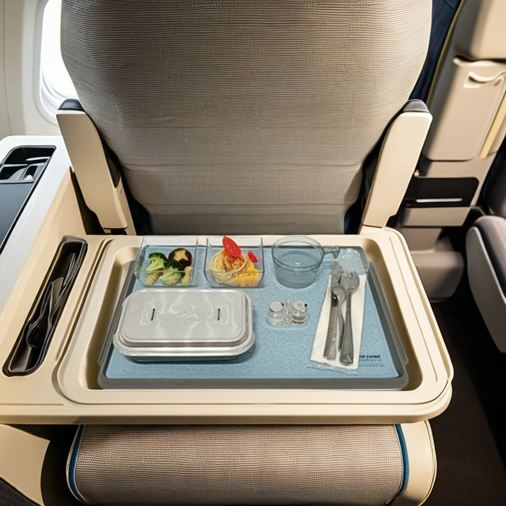 factory  cheap plastic inflight tableware food tray meal set Aviation set tableware