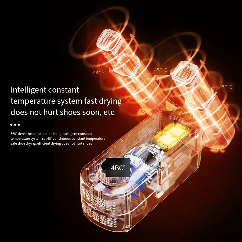 2024 New Portable Industrial PTC Heated Shoes Dryer and Deodorizer Smart Stretchable Shoe Warmer 220V Dry Function