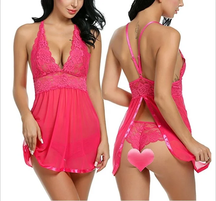 High-end sleep skirt lace materials japanese mature women erotic girls sexy lingerie with panties