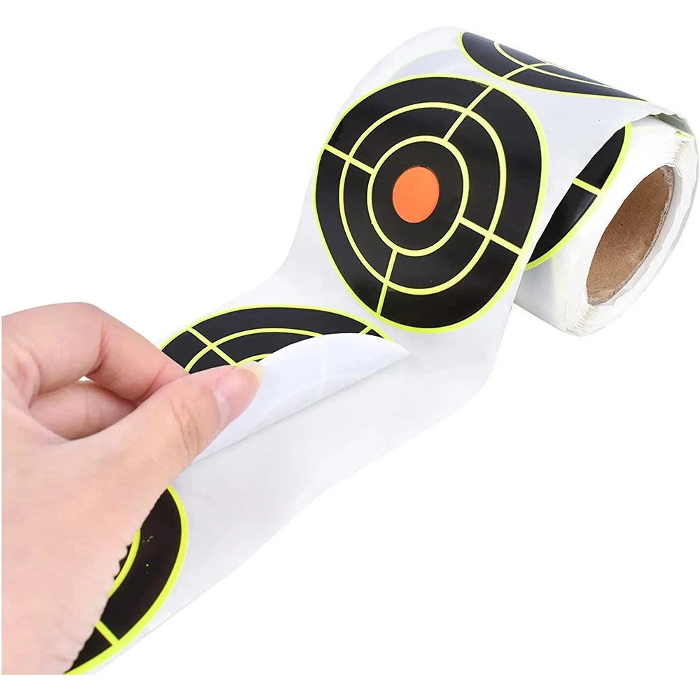 250Pcs Self Adhesive Shooting Target Sticker 7.6cm Splatter Splash Amp Reactive Practice Training Hunting Stickers