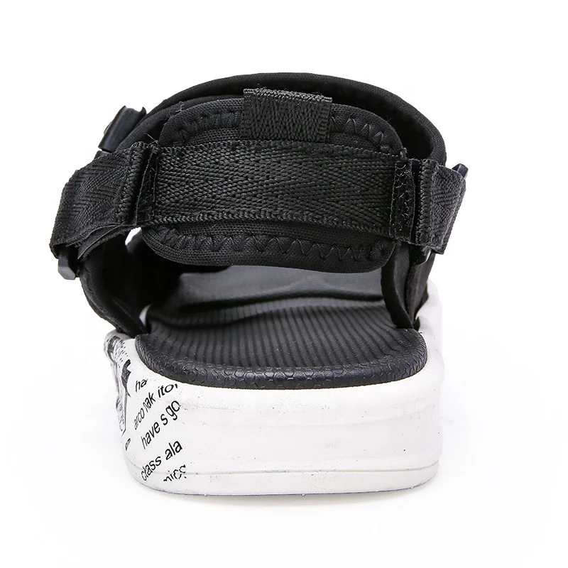 Fashion Hot Summer Cotton Fabric Beach PVC Slipper Sandals For Men