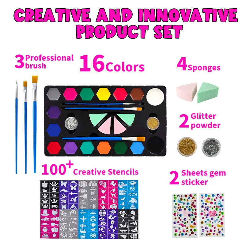 KHY For Painting Face Paint Stencils