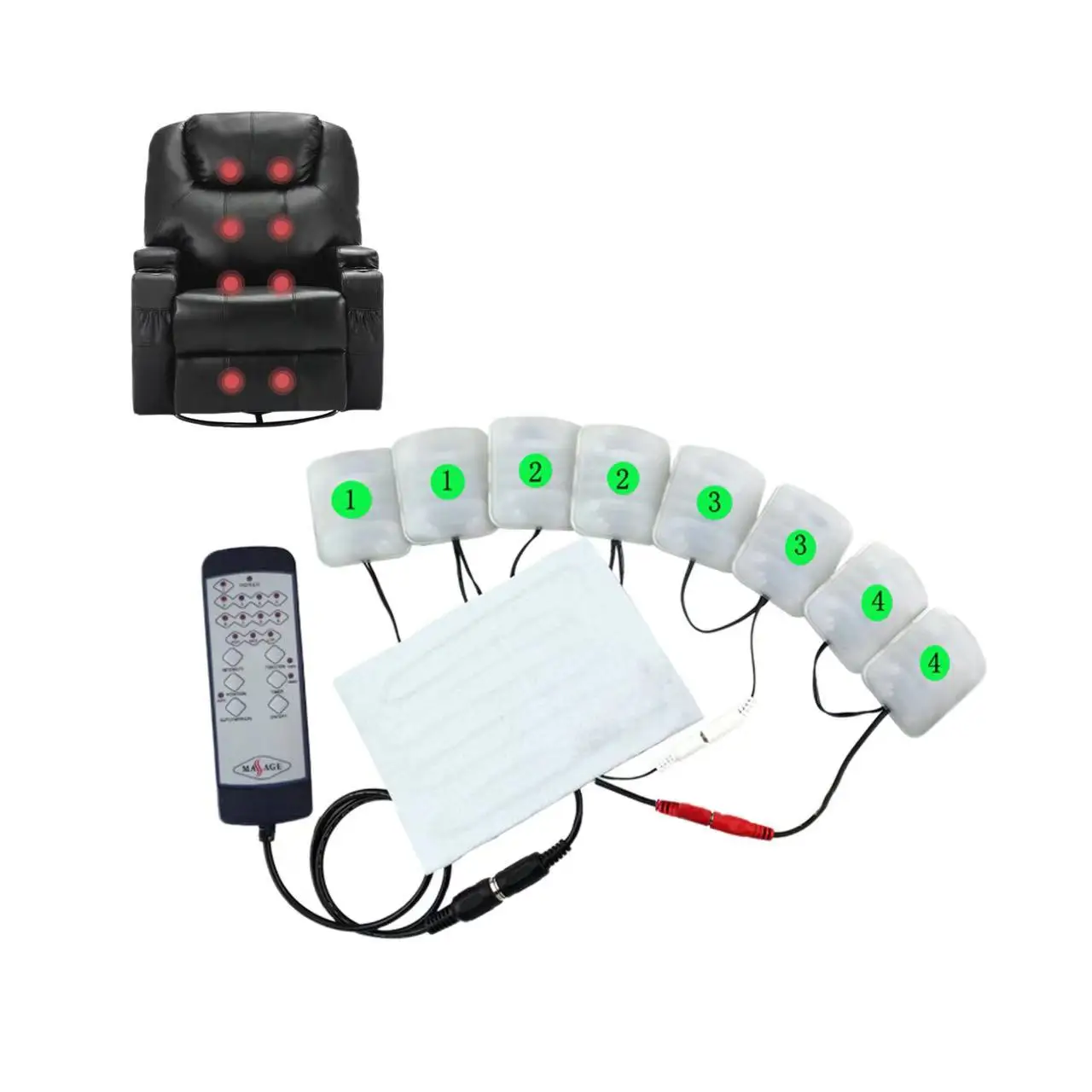 Factory Direct Supply Chair Sofa Car Seat Vibration Massage Chair Parts Electric Vibration Accessories