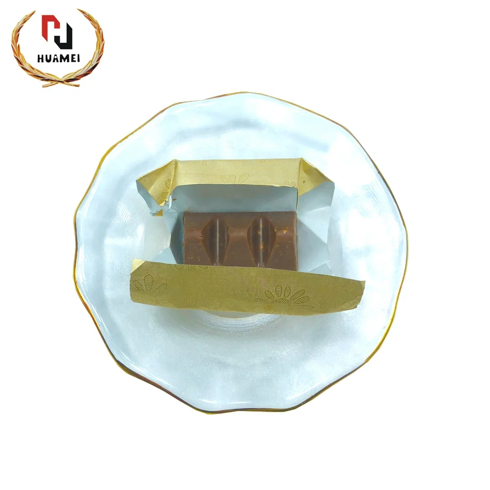 
Golden Flower embossed aluminum foil composite paper chocolate candy aluminum foil 65g manual / automatic wrapping paper 