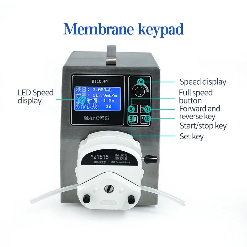 BT100FY distribution peristaltic pump, timing and quantitative filling machine, high-precision sample injection pump, pulse pump