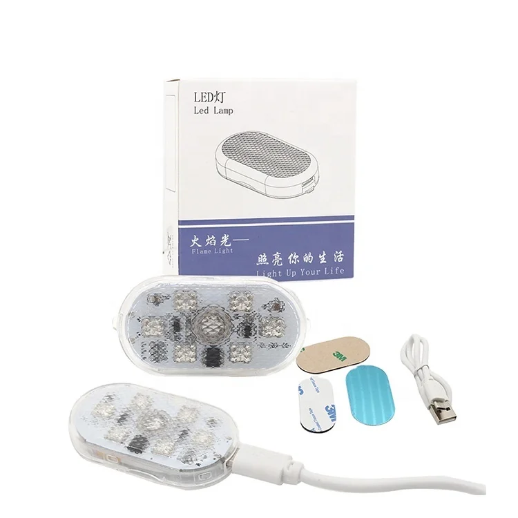 Upgrade Car Interior LED Atmosphere Sensor Light USB Rechargeable Auto Wireless Touch Switch Ambient Lamp Night