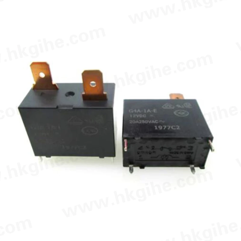 wholesale Air conditioning water heater relay G4A-1A-E-12VDC G4A-1A-E G4A-1A G4A1AE 12VDC 12V DC12V 20A 250VAC 4PIN High quality
