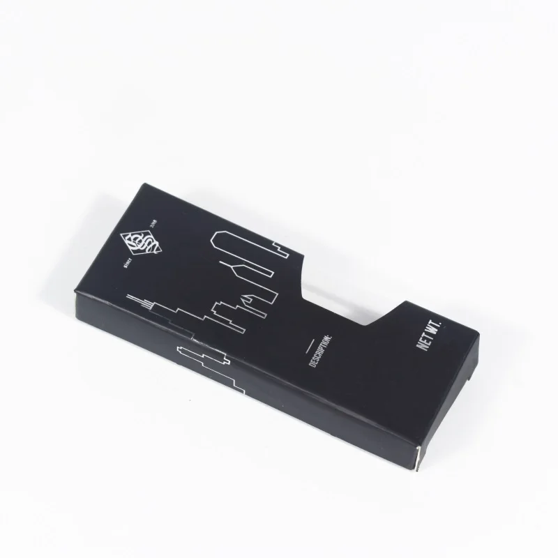 Custom printed Eco friendly kraft paper box recyclable die cut packaging box with hang tab