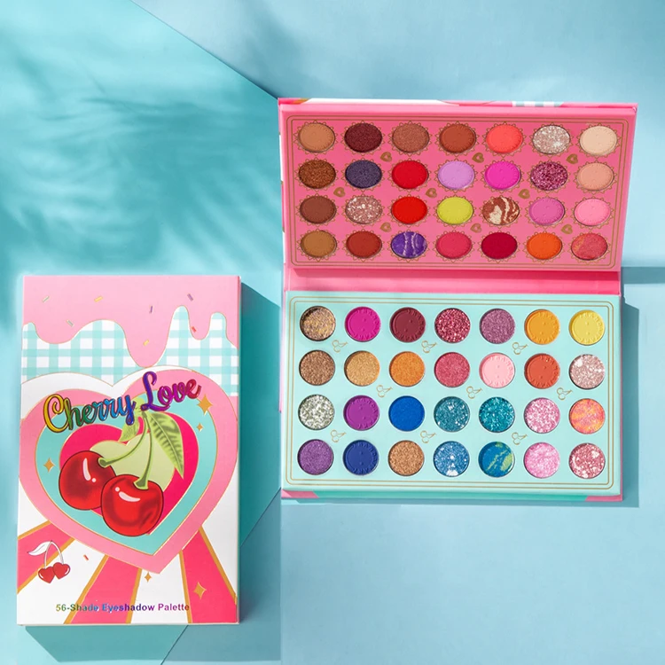 Students stage cosmetics Comic Con Cosplay party pink matte pearl glitter kids eye shadow palette kit eyeshadow sombra de ojos